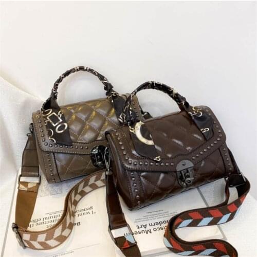Womens Bag Autumn New Fashion Single Shoulder Cross-slung Female Bag Pure Color Crossbody Bags