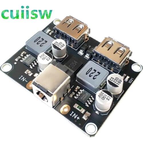 2-way fast charging step-down module 12V24V to QC3.0 fast charging dual USB charging board supports apple huawei FCP