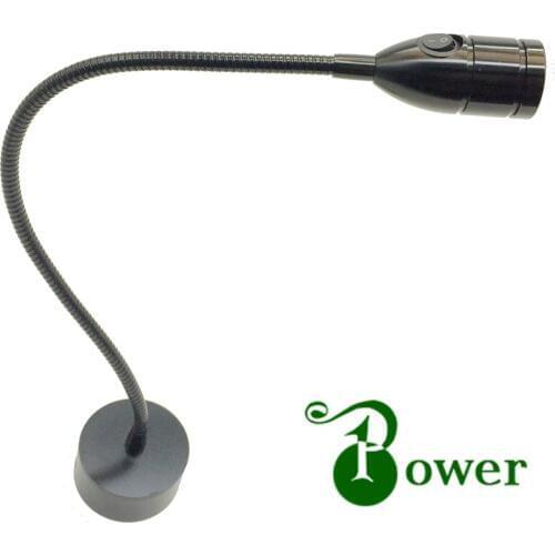 2W LED FLEXIBLE BEDSIDE WALL LIGHTS