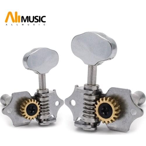 6pcs 18:1 Gear Ratio Vintage Open Gear String Tuners Tuning Pegs Key Machine Head for Acoustic Guitar