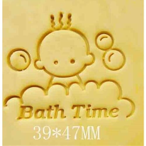 47*39mm Handmade Resin Soap Stamp Baby Time Design Homemade Tools DIY Stamp Soap Making Kits