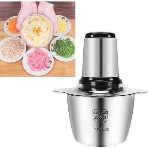 Electric meat grinder commercial 220V Stainless steel multifunctional clyster meat slicer Shredded minced meat machine