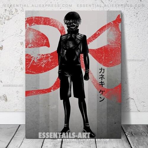 Ken Kaneki Tokyo Ghoul Anime Poster Canvas Wall Art Painting Decor Pictures Bedroom Study Living Room Home Decoration Prints