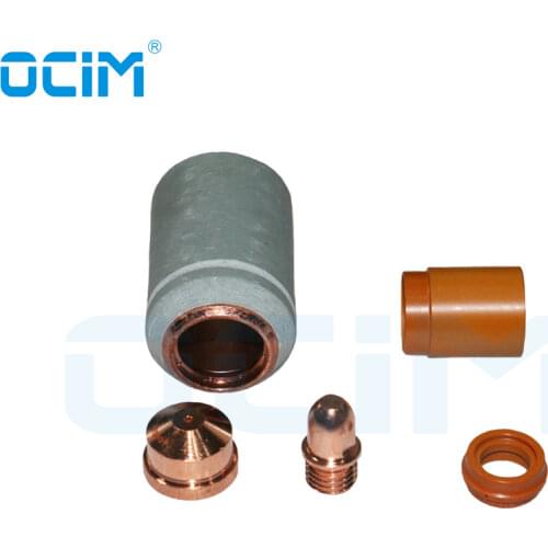 12PCS CB100 CB150 Plasma Torch Kit PR0034 PD0026-13 PC0002 PE0009 Nozzle Tips Electrode Swing Ring Nozzle Cap
