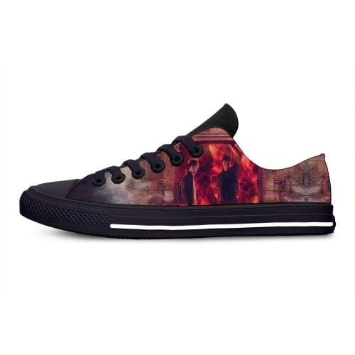 Supernatural Winchester Bros Fashion Funny Cool Casual Cloth Shoes Low Top Lightweight Breathable 3D Print Men Women Sneakers