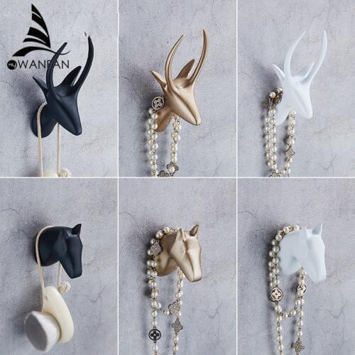 Living Room Bedroom Dining Room Wall Decoration Hook Creative Single Coat Hook Coat Hook Pendant Stereo Robe Hook WF-811557