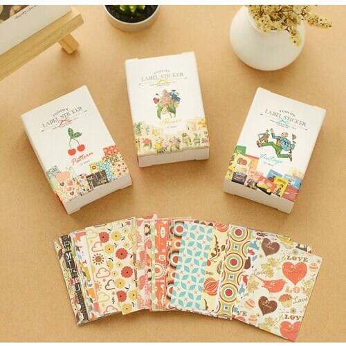 Cute 52pcs/pack DIY Cute Kawaii Scrapbook Sticky Paper Scrapbooking Stickers For Decoration Diary Decor Planner Stickers Note