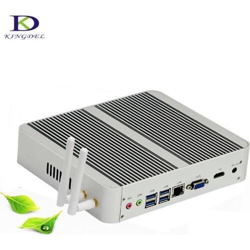 3 Years warranty [Core i5 7200U i3 7100U ] 7th Gen Kaby Lake Mini pc Windows 10 Fanless Computer TV Box 4K HD Display