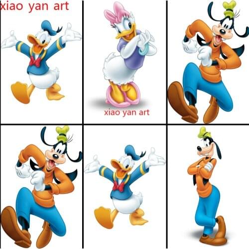Disney Minnie Mickey Donald Duck 5D DIY Full Diamond Embroidery Diamond Painting Diamond Mosaic Cross Stitch Kits Room Decor