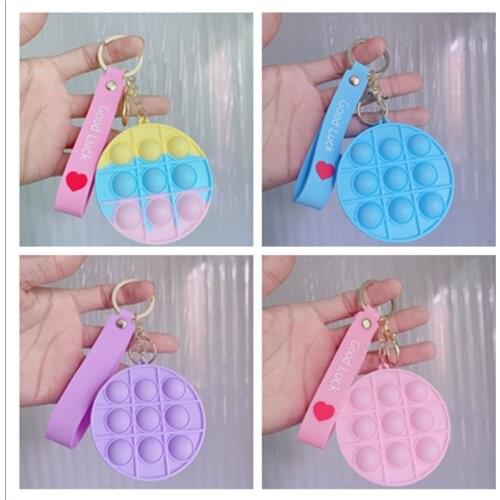 New Decompression Silicone Push Bubbles Fidget Toys Simpl Dimmer Fidget Toy Mini Childrens Coin Purse Childrens Antistress Toys