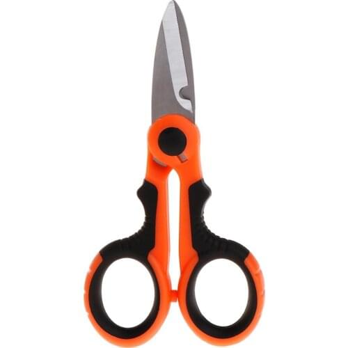 Fishing Fishing Line Scissors Cutter Stainless Steel Soft Handle Sawtooth Blade Professional Portable Multi Functional Tackle