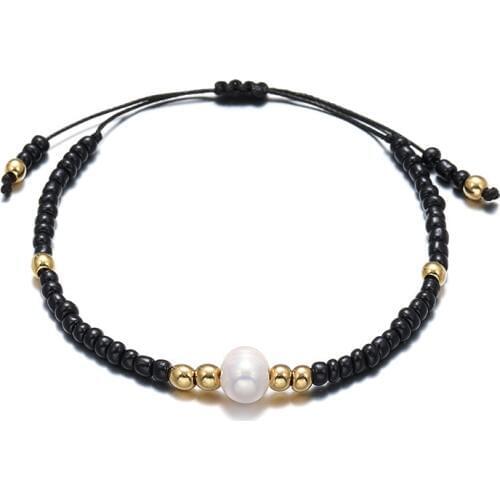 Charm Bracelet New Fashion Adjustable Natural Stone Beads Bracelet Vintage Pearl Bracelets for Women Lover Jewery Dropshipping