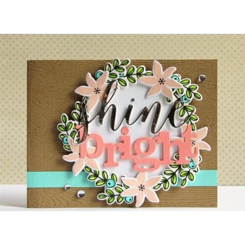 Letters Shine Metal Cutting Dies Stencils For DIY Scrapbooking Decorative Embossing Suit Paper Card Die Cutting Template 2019