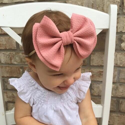 Fashion Floral Headband Newborn Baby Elastic Princess Hair Bands Child Kids Pearl Fresh Style Cute Bow Headwear Gifts