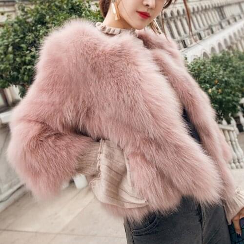Thick Warm Fur Coat Winter Fashion O-neck Faux Fur Jacket Fluffy Plus Size Solid Color Elegant Plush Fur Coats Outerwear