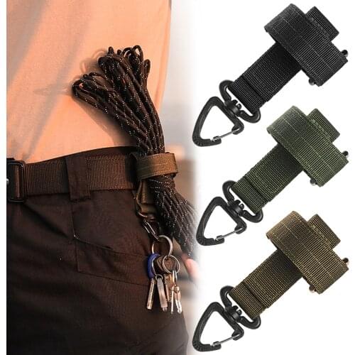 Multi-purpose Hanging Hook Military Outdoor Tactical Gloves Climbing Rope Storage Buckle Adjustable Camping Glove Hanging Buckle
