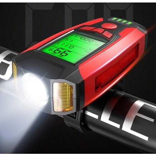 Bicycle Speedometer Bike Bicycle 3 Color AS0808 Multifunctional Bikes Portable 1200MA 130dB Computer Odometer
