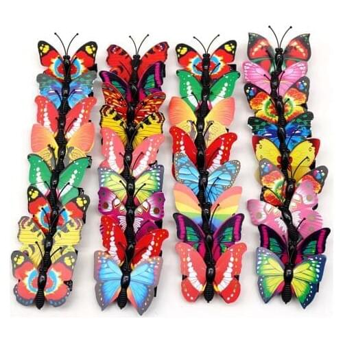 100pcs Summer Pet Supplies Dog Accessories Dog Hair Clips shining Betterfly design Dog hair accessories Pet Grooming Products