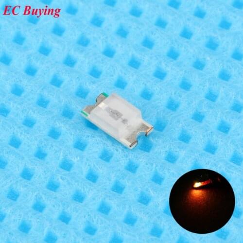 500pcs 0603 (1608) Orange LED SMD Chip Bulb Lamp Surface Mount SMT Bead Ultra Bright Light Emitting Diode LED DIY Practice Hight