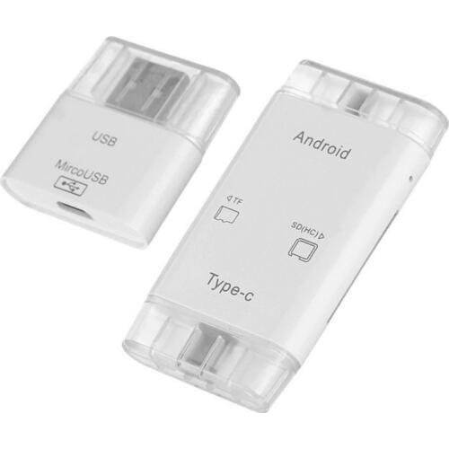 USB 3.1 Type-C USB 2.0 Micro USB Hub TF SD Card Reader Combo Adapter for Android