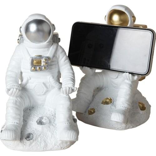 ASTRONAUT MOBILE PHONE BRACKET ANDROID APPLE UNIVERSAL LAZY SUPPORT CREATIVE HOME DESKTOP DECORATION ACCESSORIES