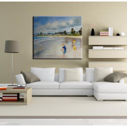Free Shipping Best Decoration Hand Painted Children On Canvas Painting Landscape Kids For Living Room Wall Artwork Wholesale