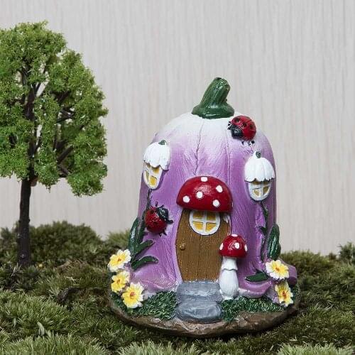 Big Mushroom House Fairy Garden Gnome Moss Terrarium home Decor For Resin Crafts Bonsai Garden Dollhouse Miniatures Figurine