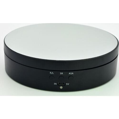 3 Speeds Electric Rotating Display Stand Mirror Turntable Jewelry Holder Battery H58C