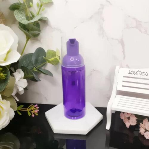 10Pcs 60Ml Light Purple Plastic Foam Bottle Cosmetic Liquid Foam Shampoo Makeup Dispenser Bottle Soap Mousse Dispenser