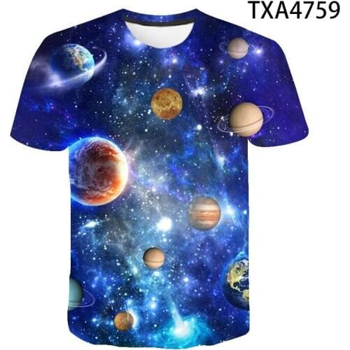 Universe Planet Space Galaxy 3D T-shirt Men Women Children T shirt 3D Print Star Sky Cool Tees Boy Girl Fashion Streetwear Tops
