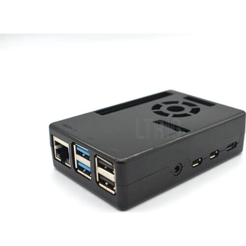 Raspberry Pi 4 ABS Case Support Cooling Fan smalller hole for GPIO / Enclosure/ Cover Enclosure for Raspberry Pi 4