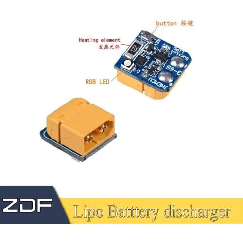 LIPO Suction Lithium Battery Discharger Battery for Storage Long-term 3S 4S 5S 6S XT60 Plug Battery RC Drone Power Protection