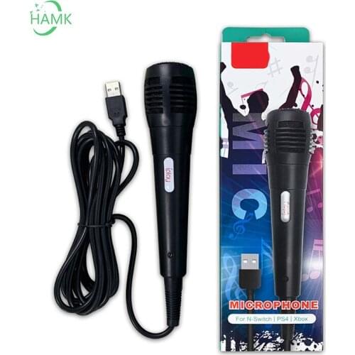 Karaoke microphone high fidelity electric microphone game for Sony PS4 / Xbox oner console accessory switch