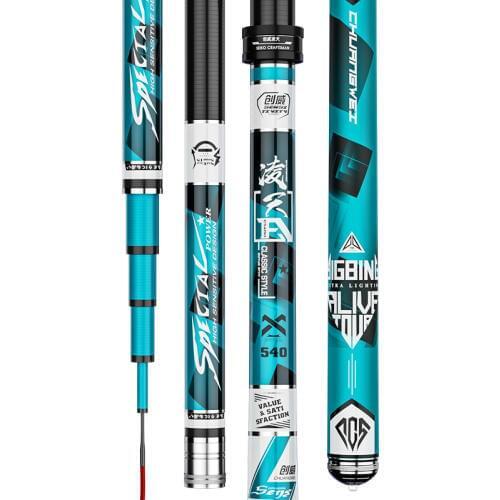 3.6m-10m Power Hand Rod Super Hard Taiwan Fishing Olta Black Pit Spinning Pole Vara De Pesca Fishing Tackle Herring Fishing Pole