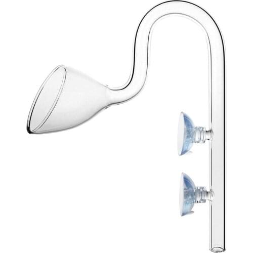 Glass Lily Pipe Set Transparent Skimmer Inflow and Outflow Pipe for Aquarium Fish Tank Filter Tubing with Cleaning Brush