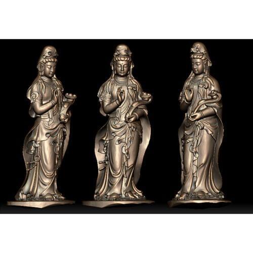 New Arrival 3D model relief for CNC Goddess Of Mercy_39 stl format