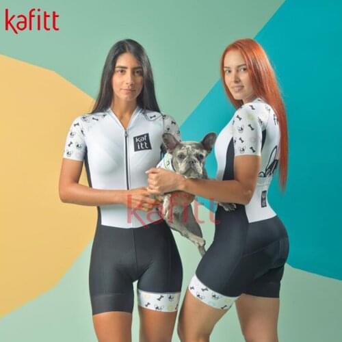 Kafitt New Womens Short-sleeved Cycling Jersey Suit Maillot Tights Suit One-piece Swimsuit Shirt Clothing Ciclismo Feminino