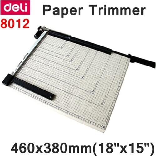 [ReadStar]Deli 8012 Manual paper trimmer A3 size 460x380mm(18"x15") large paper trimmer with scaler Cut Paper cutter
