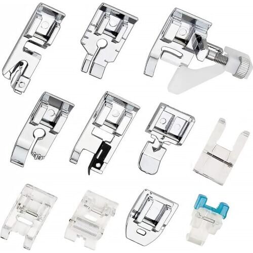 11Pcs/set Sewing Machine Presser Feet Household Sewing Machine Fabric Press Foot Accessories Metal Sewing Machine Presser Feet
