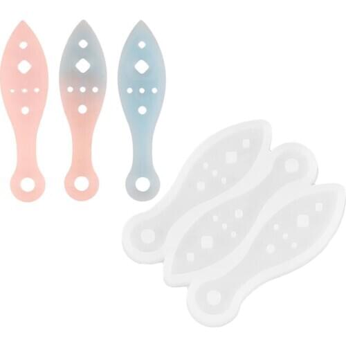 Fan Shape Silicone Epoxy Resin Mold DIY Jewelry Making Tools