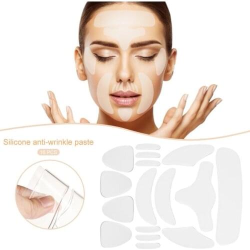 Silicone Forehead Stickers Patch Anti-Wrinkle Forehead Frown Lines Removal Face Repairing Anti-aging Forehead Lifting Kit