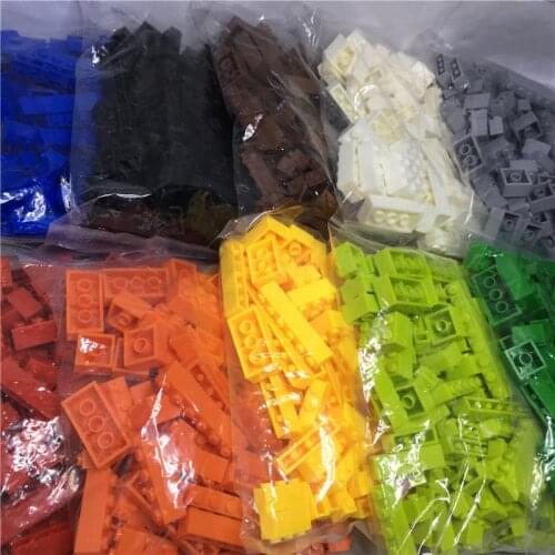 100pcs/lot building blocks 9 size 15 colors childrens toys, compatible with brands toys for children