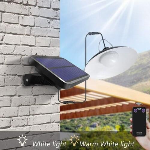 Waterproof Solar Pendant Light Outdoor Indoor Solar Lamp Wall Lamp With Line Warm White White Lighting For Camping Garden Yard