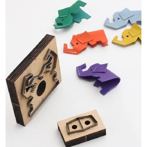 Elephant Leather Die Cutting Knife Mold DIY Punch Die Set for Leather Car Handbag Leather Ornaments Free Hand-cutting Die Cutter