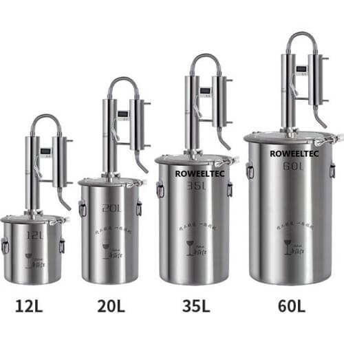 Top Quality 12L Wine Alcohol Ethanol Distiller Guzzle Moonshine Still Stainless Copper Home Brewing Kit H
