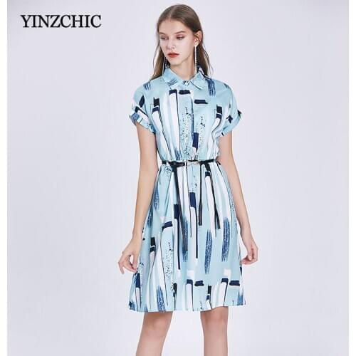 Синие летние платья YINZCHIC China At AliExpress