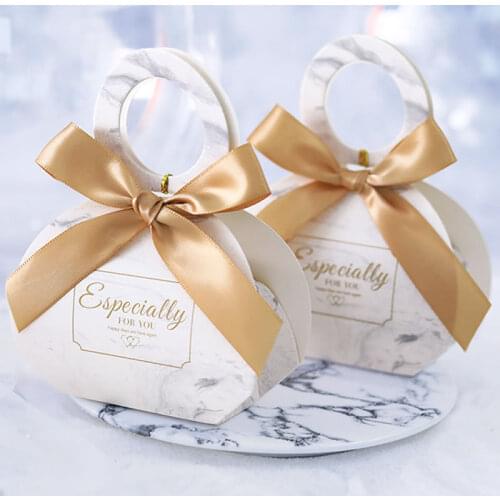 10pc Marbling Wedding Anniversory Decoration DIY Favor Box Party Event Banquate Guest Candy Bag Party Supplies Chocolate Package
