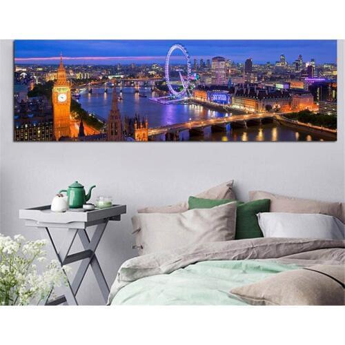 DIY Diamond Painting london scenic city night full Drill Square Diamond Embroidery Picture Rhinestone Diamond Mosaic Home Decor