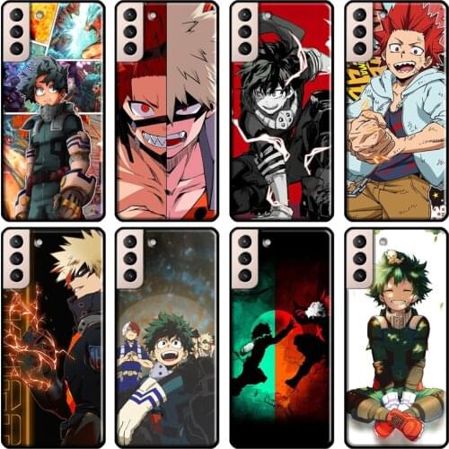 Deku Katsuki Bakugou BNHA Phone Case For Samsung Galaxy S21 S20 Ultra Note 20 Note 10 S8 S9 S10 Plus S20 FE Coque
