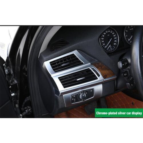 For BMW X5 E70 X6 E71 E72 2008-2013 ABS chrome Side air outlet frame 2pcs